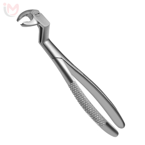 Pinces d'extraction dentaire en argent en gros, poignée moletée, instrument chirurgical manuel de classe I, services OEM - Product Image 2