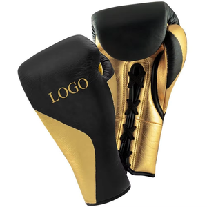 Gants de boxe personnalisés en cuir PU de 8 oz et 12 oz, équipement d'arts martiaux et de kickboxing personnalisé, confortables et durables - Product Image 1