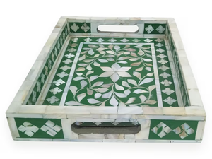 PERFECT ENTERPRISES Plateau classique fait main avec incrustation de mousse pour cuisine, maison, hôtel – Qualité supérieure des artisanats indiens - Product Image 3