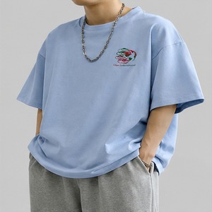 เสื้อยืดโอเวอร์ไซส์ผู้ชาย ดีไซน์ล่าสุด ผ้าคอตตอนพรีเมียม รับสกรีนลาย สตรีทแวร์ แฟชั่นฤดูร้อน เสื้อยืดโอเวอร์ไซส์ผู้ชาย - Product Image 2