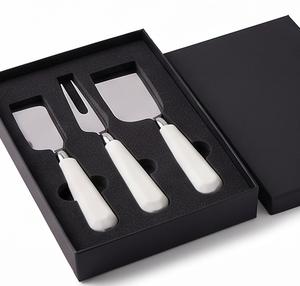 <b>Cheese</b> <b>Knife</b> <b>Set</b> With Stainless Steel Blades And White Plastic Handles Durable <b>Cheese</b> Tools For Restaurant Use And Hotel Use - Product Image 3
