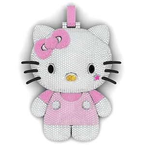 Luxury Iced Hello Kitty Hip Hop Style IGI Certified VVS Moissanite Claw Setting <b>Gold</b> Plated 925 Sterling Silver Pendant Necklace - Product Image 1