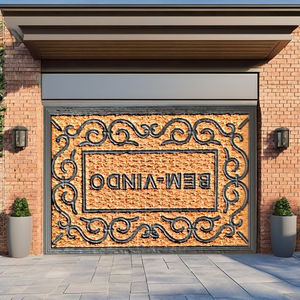 Tapis d'entrée en caoutchouc de fibre de coco de haute qualité Non brosse Durable antidérapant piégeage de la saleté facile à nettoyer Design moderne élégant - Product Image 1