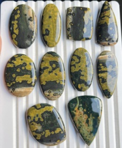 Jaspe Océanique Naturel, Cabochon de Pierre Précieuse en Vrac, Formes Mixtes, Taille Personnalisée, Haute Qualité, ASHU GEMS Rajasthan, Jaspe Taille Libre - Product Image 3