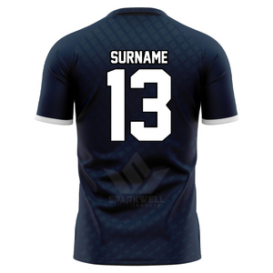 เสื้อวอลเลย์บอลชายสีเหลืองดำแบบสั่งทำพิเศษ คอวี แขนสั้น ระบายเหงื่อได้ดี ผลิตจากโพลีเอสเตอร์ ชุดทีมสำหรับผู้ใหญ่ - Product Image 4
