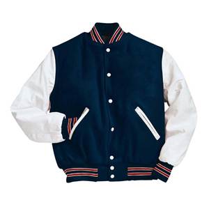 Veste universitaire en laine de qualité supérieure avec manches en cuir, broderie personnalisée, style bomber, fabricant OEM - Product Image 5