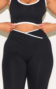 Conjunto de Yoga Casual para Mujer al por Mayor Personalizado: Top Oversize y Shorts de Cintura Elástica Sólida de Spandex/Nylon para Gimnasio y Fitness - Product Image 4