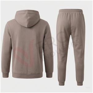 Conjunto Deportivo Unisex, Sudadera con Capucha y Logotipo Geométrico, Pantalones Largos con Cordón, Color Sólido, Ropa Casual de Otoño - Product Image 2