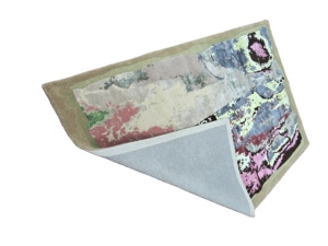 Alfombra con mechones a mano de lana de seda para sala de estar, alfombra abstracta, diseño moderno, juegos de alfombras altas hechas a mano, precio directo de fábrica - Product Image 3