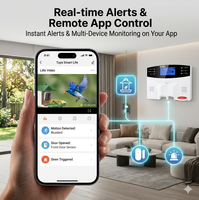 Système d'alarme de sécurité intelligent pour la maison AG-security, prix d'usine, Tuya WiFi 4G GSM, 99 zones sans fil, 7 zones filaires, contrôle par application