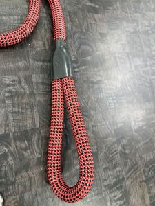 Red Black Braided Nylon <b>Dog</b> Leash Durable Slip Lead for Medium <b>Large</b> <b>Dogs</b> Simple Style - Product Image 2