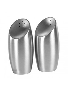 Salero y Pimentero de Metal Premium en Oro y Plata, a Prueba de Fugas, Aptos para Lavavajillas, Diseño Moderno, Dispensador de Especias para Cocina, Decoración de Mesa - Product Image 1