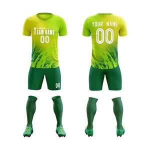 Maillot d'entraînement de football à manches courtes pour homme 2025 OEM en tissu respirant Spandex/Polyester avec nom du joueur imprimé par transfert thermique - Product Image 2
