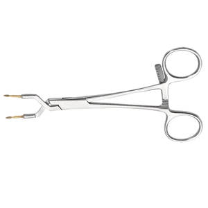 Pinza manual Keramo Grip de 14.5 cm, con punta curva para coronas, de acero inoxidable, con mandíbula de diamante, certificación CE General - Product Image 6