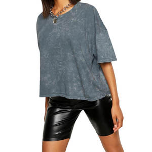 Camisetas de Verano Ecológicas Personalizadas para Mujer, Manga Corta, Cuello Redondo, 100% Algodón, Secado Rápido, Transpirables, Básicas, Lisas, Negras y Blancas - Product Image 5