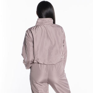 Ensemble deux pièces pour femmes, coupe-vent sportif élégant à capuche, imprimé, en nylon, léger, respirant, veste d'été pour l'extérieur, short, OEM - Product Image 2