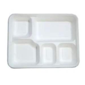 Bandeja Premium de 5 Compartimentos de Bagazo, Biodegradable y Desechable para Alimentos, Ideal para Restaurantes, Catering y Eventos, Precio de Exportación - Product Image 3