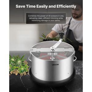 Trimmer Manuale per Foglie e Germogli da 16 Pollici con Lame in Acciaio Inox, Taglio Visuale per Giardini Idroponici Umidi e Asciutti, Attrezzo da Giardinaggio - Product Image 6