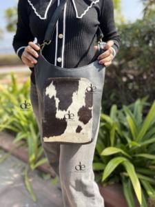 Bolso de Mano de Cuero Vacuno, Estilo Bohemio Gitano, Vintage, Hecho a Mano, Estilo Occidental, Bolso de Hombro Multiusos, Bolsos Más Vendidos - Product Image 3