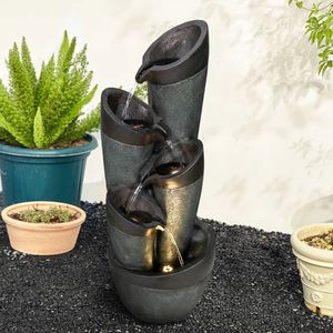 Fontana da Giardino per Interni/Esterni da 100 cm con Luci LED per Decorazione Casa e Giardino - Product Image 2