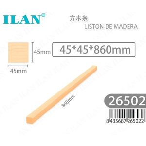 Listello in legno di bambù Ilan 45x45x860mm per progetti in bambù - Product Image 3