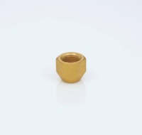 Écrou de raccordement HVAC pour réfrigération, 1/4 pouce, en laiton forgé, 45 degrés, filetage SAE 5/8-18 UNF, 800 PSI, usiné CNC, tête hexagonale, Inde