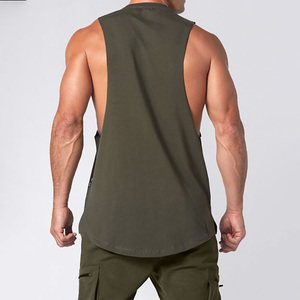 Men Cut Tank <b>Top</b> Sleeveless Fashion Muscle Design Embroidery Knitted Cotton Bamboo Fiber Cartoon Pattern Tie Dye Anti-shrink - Product Image 5