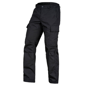 Men's <b>Black</b> Cargo <b>Work</b> <b>Pants</b> Multi Pocket Durable Utility Trousers Abrasion Resistant Industrial Wear - Product Image 2