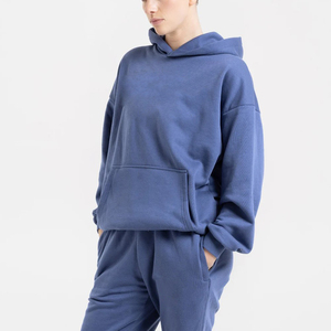Nueva Llegada, Sudadera con Capucha para Mujer, Diseño Personalizado con Logotipo, Sudadera de Forro Polar, Manga Larga, Hombros Caídos, con Bolsillo - Product Image 4