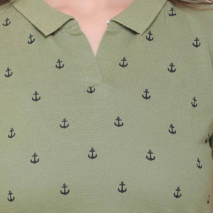 Nouveau design tendance : Chemises décontractées en toile tricotée respirante, douce et confortable pour femmes, avec logo personnalisé, couleur unie – En promotion - Product Image 5