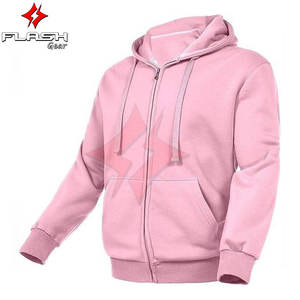 Sudadera con Capucha de Forro Polar para Motocicleta FLASH GEAR de Primera Calidad, Lisa, con Cremallera, Diseño Personalizado, Protección Blindada CE, Transpirable, Unisex - Product Image 3