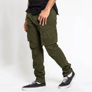 Pantalones cargo clásicos para hombre con corte holgado y costuras reforzadas para mayor durabilidad, pantalones cargo ligeros para hombre - Product Image 2