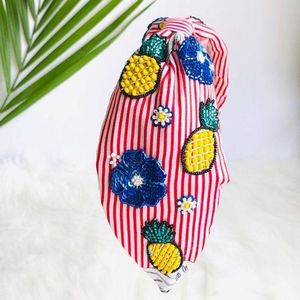 Accessoires de cheveux mignons et élégants pour femmes, avec broderie multi-main et perles en verre, collection 2026 - Product Image 4