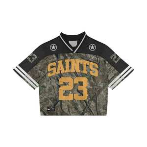 Camiseta Deportiva Oversize de Malla para Fútbol y Baloncesto, con Logotipo Personalizado, Impresión por Sublimación, Estilo Vintage y Corte Cuadrado - Product Image 2