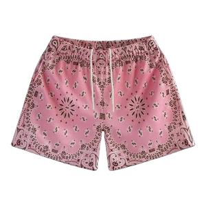 Shorts d'été pour hommes 2024, tendance décontractée haut de gamme, motif floral, service OEM, écologiques, séchage rapide, sublimation personnalisée - Product Image 4