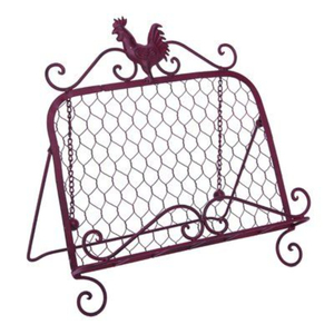 Heart Shape Metal <b>Storage</b> Rack With Birds Vintage Style White Iron Shelf For Living Room Decor Iron Book Stand - Product Image 6
