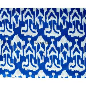 ผ้าฝ้ายพิมพ์ลายดอกไม้แบบอินเดียยอดนิยม ลายอิกัต พิมพ์ด้วยมือ เหมาะสำหรับงานควิลท์ ปลอกหมอน ผ้าม่าน ผ้าคลุมเด็กชาย ผ้าทอสำหรับเด็กหญิง - Product Image 5