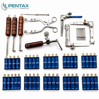 Système d'extenseur cervical Caspar, ensemble de lames en acier inoxydable de haute qualité, boîte de rangement stérilisée, complet pour la voie antérieure