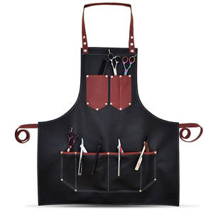 Capa de Estilismo Clásica para Salón, Delantal de Barbero con Aspecto de Cuero Duradero, Delantal de Trabajo para Barbero - Product Image 6