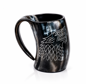 Mug à boire artisanal en corne avec poignée, style traditionnel vintage, vaisselle en bois, mug viking, mug à boire en corne naturelle, corne de buffle - Product Image 4