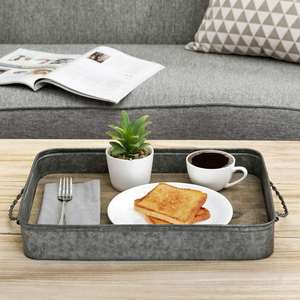 Bandeja Galvanizada Estilo Rústico, Organizador de Cocina, Plato para Servir en la Mesa de Comedor, Exportador al por Mayor, Mejor Precio - Product Image 3