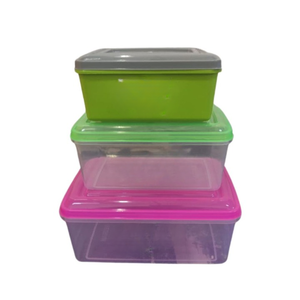 Contenedor Rectangular de Plástico para Almacenamiento de Alimentos con Tapa de Cierre Seguro, Libre de BPA, Apto para Congelador y Microondas - Product Image 4