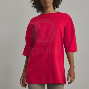 เสื้อยืดโอเวอร์ไซส์ผู้หญิงใส่สบาย ระบายอากาศดี เหมาะกับฤดูร้อน ผ้าฝ้าย 100% สไตล์ลำลอง สตรีทแวร์ - Product Image 3