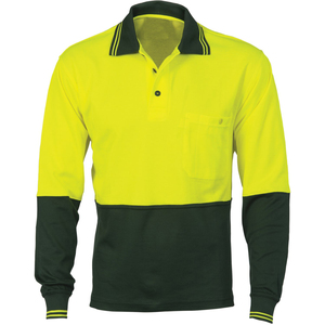 <b>Hi</b> <b>Vis</b> Two Tone Long Sleeve Cotton <b>T</b>-<b>Shirt</b> Reflective Safety Workwear <b>Hi</b> Visibility <b>T</b> <b>Shirt</b> for Men - Product Image 2