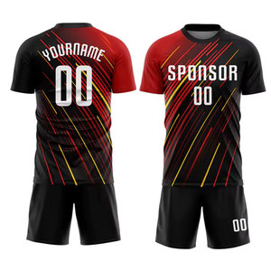 เสื้อฟุตบอลคุณภาพสูงสำหรับเด็กโต ชุดยูนิฟอร์มฟุตบอล ชุดวอร์มฟุตบอล พร้อมชุดฟุตบอลแบบกำหนดเองได้ - Product Image 1