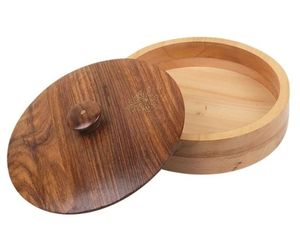 Caja de Madera Estilo Náutico para Chapati con Tapa - Servidor de Roti para Cocina, Vajilla - Product Image 1