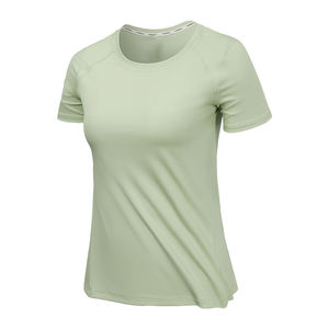 Camisetas de Mujer de Alta Calidad, Ropa Casual de Algodón/Fibra de Bambú, Logotipo Personalizado, Servicio OEM Disponible, Primavera, Tallas Grandes, Sólidas, Simples - Product Image 2