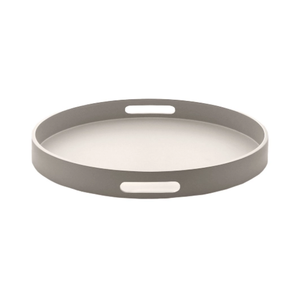 Wholesale Matt Lacquer <b>Round</b> <b>Serving</b> <b>Tray</b> Luxury with Handles Coffee Table <b>Tray</b> for Ottoman from Vietnam - Product Image 1