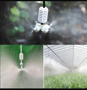 White Plastic 4 Way Fogger <b>Sprinkler</b> Adapter Hose Connector Accessories For Agriculture Farm Greenhouse Lawn Home Garden System - Product Image 4