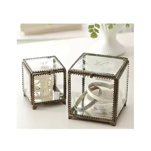 Elegant Metal & Glass Jewelry <b>Box</b> Luxury <b>Trinket</b> Organizer for Jewelry Rings Earrings Necklace Bracelet Bedroom Gift Decor - Product Image 3